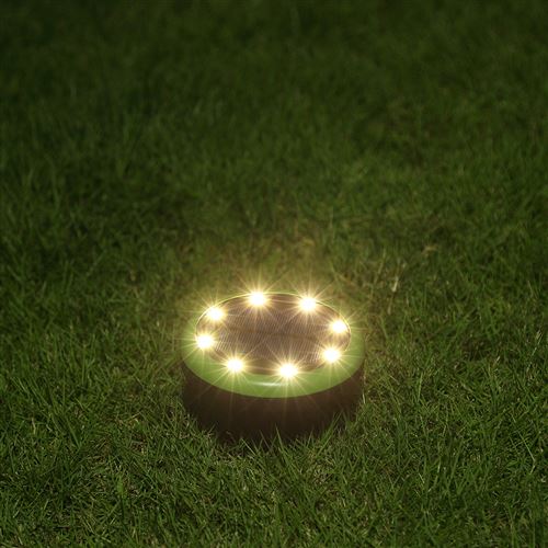 Lot De 6 Lampes Solaires Pour Jardin - IP65 étanche | Design Unique à Motifs Projetés | Éclairage Automatique Blanc Chaud