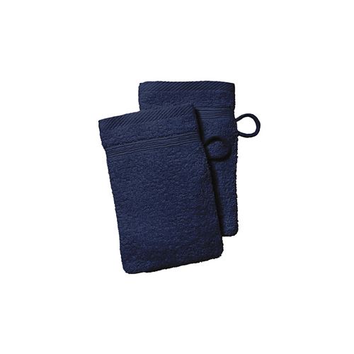 Paris Prix - Lot De 2 Gants De Toilette Today Ciel D'orage 16x21cm