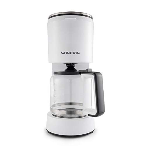 Grundig km 5860 cafetière 1000 w aroma fonction 10 tasses 1,25 l blanc noir