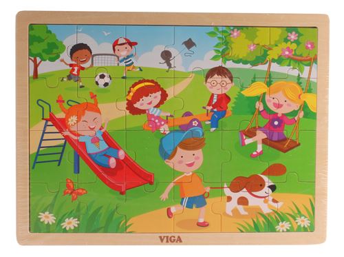 Viga Toys scie sauteuse Four Seasonsressort puzzle 24 pièces