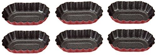 Imf set de 6 moules ovales rioja - 8 x 5 cm 8907