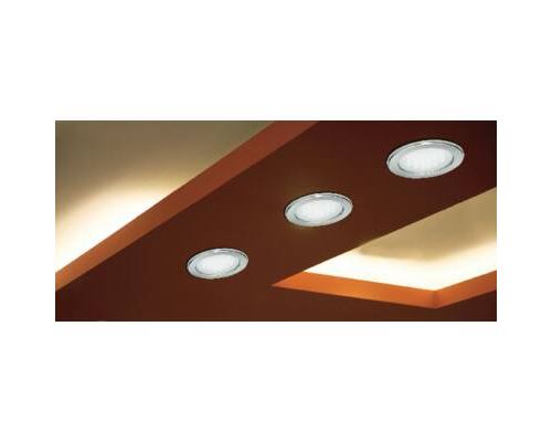 Spot encastrable GX53 Megatron MT76352 5 W acier