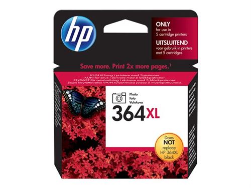 Cartouche D'encre Noire HP 364 Originale Neuve - Référence CB316EE, Compatible Imprimantes HP, Neuve Sous Blister