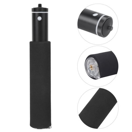 Perche à selfie extensible à cinq Sections de 1/4po Trou Tige avec Corde à Main