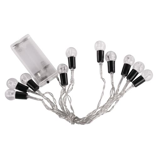 Chaîne lumineuse led boules (intérieur) 170cm blanc chaud - rayher