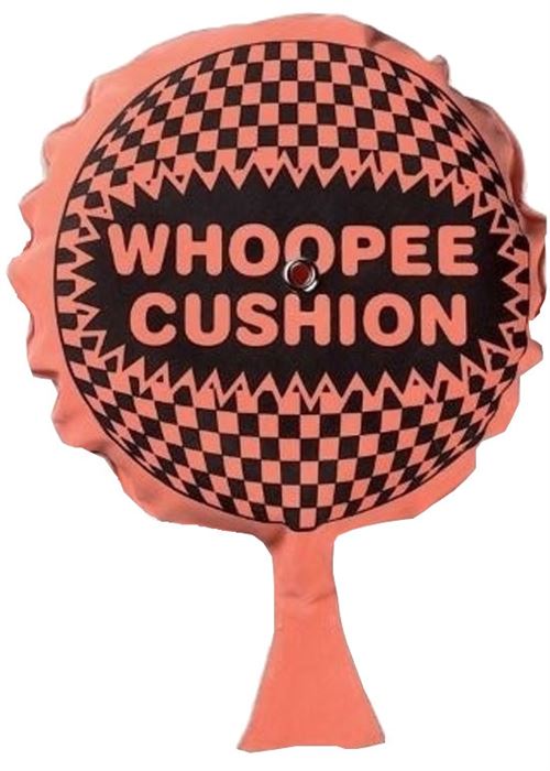 Eddy Toys coussin péteur fart orange, 18cm