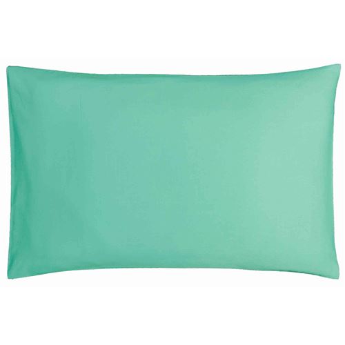 Taie d'oreiller bébé coton bio turquoise 40x60