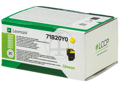 lexmark cs/x317 yellow toner return program noir