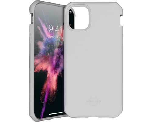 Coque rigide Spectrum Solid Itskins gris pour iPhone 11