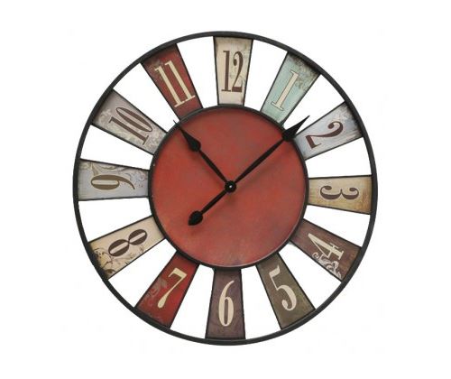 Horloge Murale Originale Multicolore Bilbao - 74cm