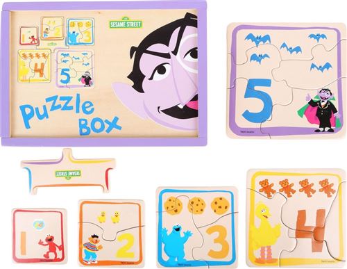 5 RUE SÉSAME Boîte de puzzles - 10967