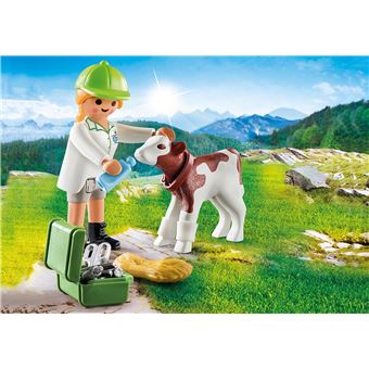 PLAYMOBIL SpecialPlus 70252 Vétérinaire et veau