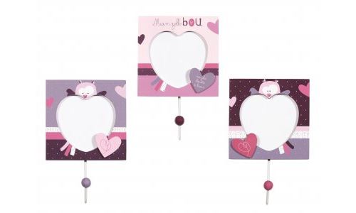 Set de 3 patères mam'zelle bou - sauthon
