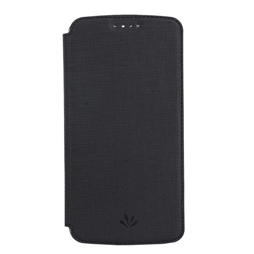 Etui en PU avec porte-cartes noir pour votre OnePlus 6T