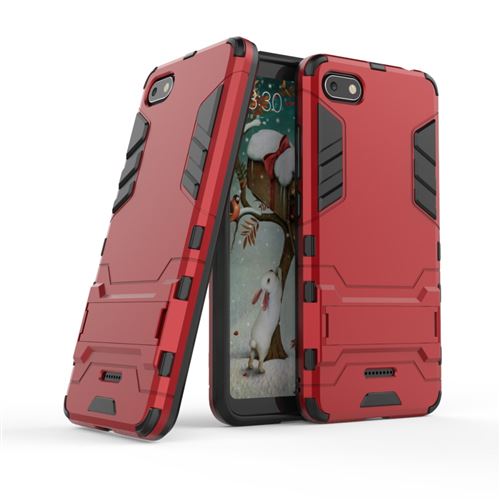 Xiaomi Redmi 6A Anti Choc Rouge Coque Housse Etui Antichoc hfs-house®
