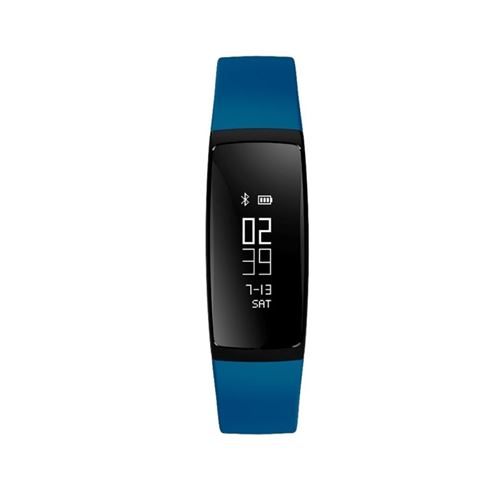 Bracelet Connecté iOs Android Montre Sport Bluetooth Cardiomètre Waterproof Bleu - YONIS