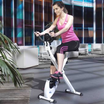 Velo D Appartement Pliable Tron Fi012 Roue D Inertie De 8 Kg Ecran Lcd Velos De Cardio Training Achat Prix Fnac