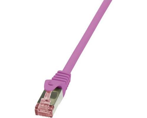 LogiLink PrimeLine - cordon de raccordement - 0.25 m - rose