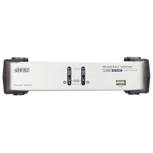ATEN MasterView CS-1742 - commutateur écran-clavier-souris/audio/USB - 2 ports - Ordinateur de bureau
