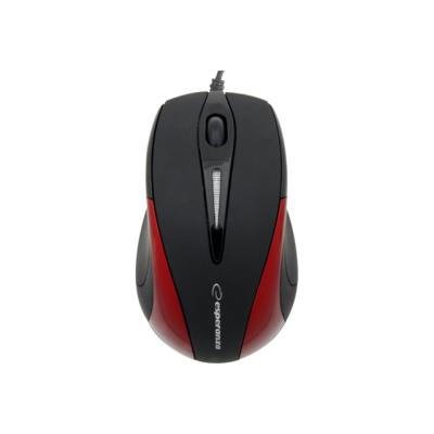 Esperanza EM102R - muis - USB - rood
