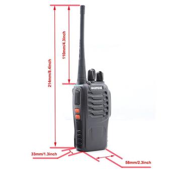 Baofeng BF-888 Talkie walkie UHF 400-470MHZ - 16CH 5W - Longue