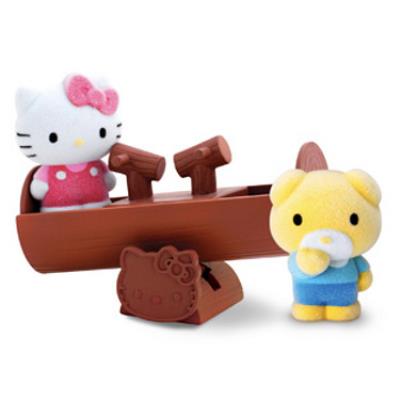 Vellutata - Hello Kitty - Balançoire à Bascule - Agrès et Figurines 4cm