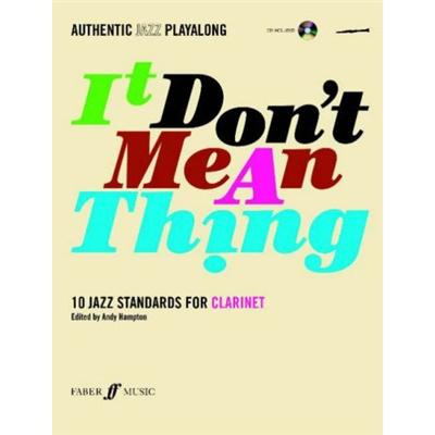 IT DON'T MEAN A THING (CLARINET)+CD