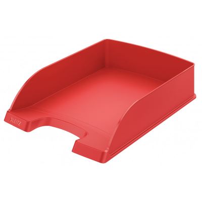 leitz leitz corbeille à courrier plus standard, a4, rouge noir