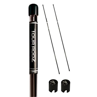 Rodz bâtons dalignement de golf entraînement (pack de 2)-noir