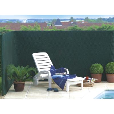 INTERMAS - Brise vue vert en maille plastique 100% occultant 1,2 x 25 m TANDEM