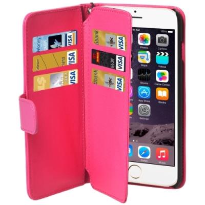 Iphone 6 Plus Coque Housse Cuir PU Magenta