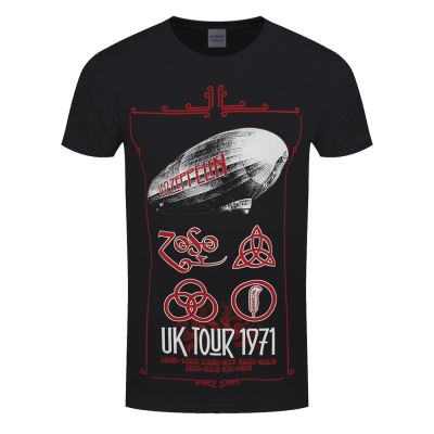 Led Zeppelin T-Shirt UK Tour 1971 Homme NoirM