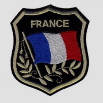patch blason France ecusson thermocolant francais biker