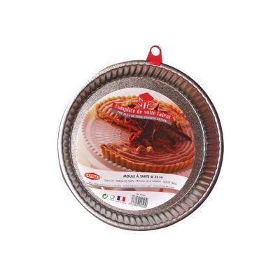 S.I.F. - Moule à tarte évasé ,fond fixe de 31 cm Satinex