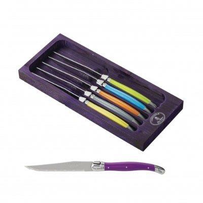 Coffret 6 couteaux à steak LAGUIOLE Jean Dubost®, Trendy