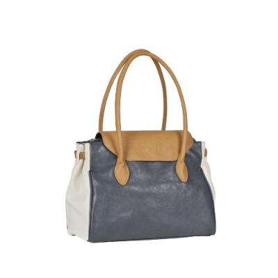 Sac à langer tender boston acier/blanc