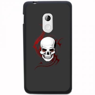 Coque souple pour Acer Liquid Z200 avec impression Motifs tête de mort sur fond tribal