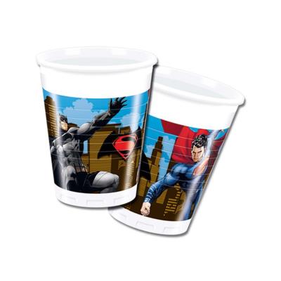 Gobelets Batman vs Superman (x8)
