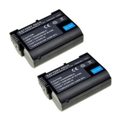 Lot de 2 batteries Li-ion type NIKON EN-EL15
