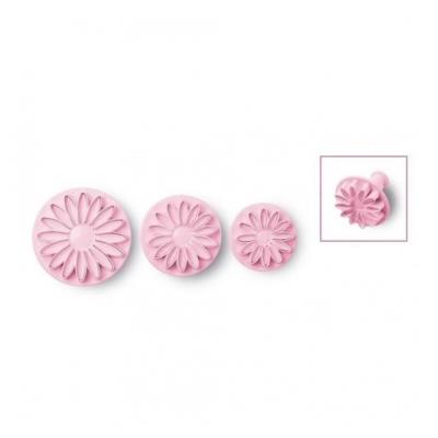 Guardini lot de 3 emporte-pièces avec poussoir tournesol