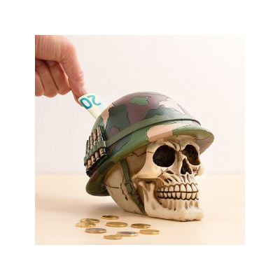 Tirelire Crâne Soldat