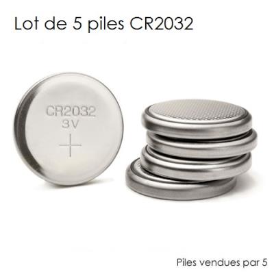 5 Piles CR2032 3V - Équipements électriques - Achat & prix