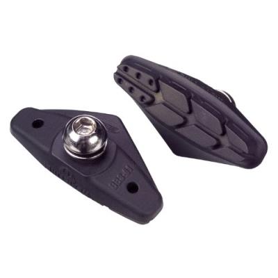 Bbb roadstop deluxe bbs-01d set de 4 patins de frein noir