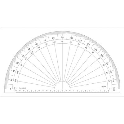 Rapporteur 1/2 cercle degrés Ø 30 cm - graphoplex