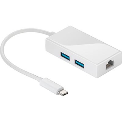 Goobay 66269 Adaptateur USB-C pour Appareil USB A 3.0/USB-C Blanc