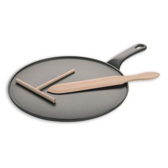Crêpière professionnelle en fonte noire - Diammétre 300mm - 1