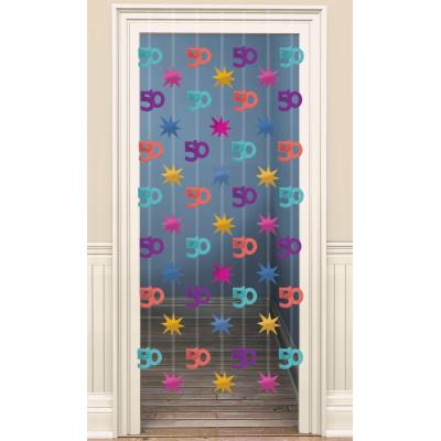 Rideau de porte anniversaire 50 ans