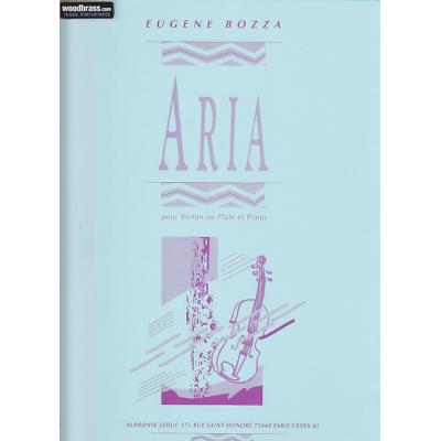 Partitions classique LEDUC BOZZA EUGENE - ARIA - VIOLON OU FLUTE ET PIANO Violon