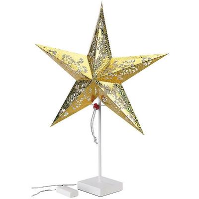 Étoile lumineuse à LED - modèle doré