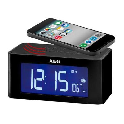 Aeg clock radio with cordless induction speaker mrc 4140 i black 400610